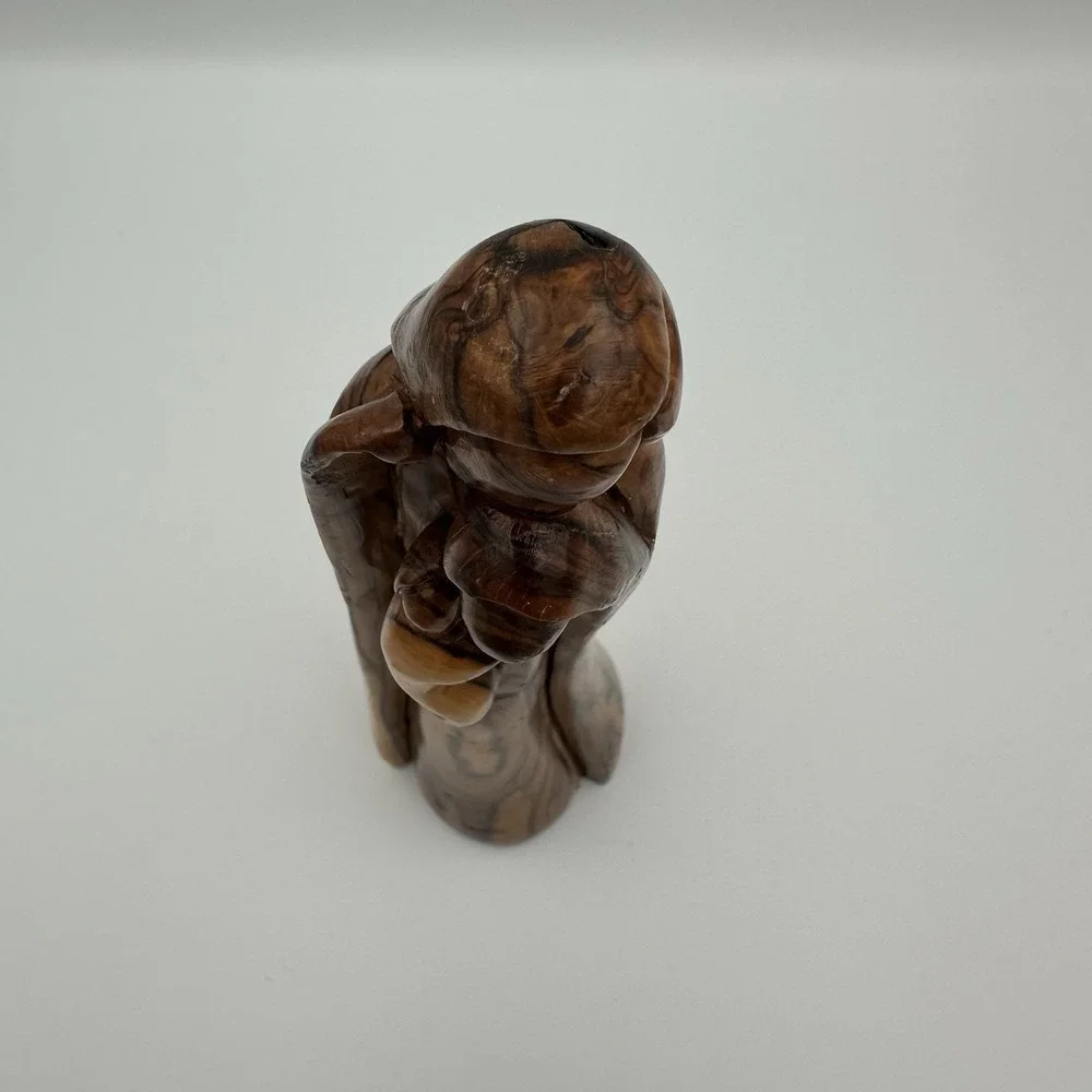 Holy Family‎ Hand Carved Olive Wood Baby Jesus Mary Joseph Statue Christmas